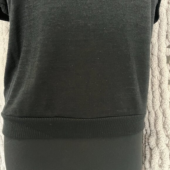 Gap Classic Black Knit Henley Short Sleeve Size M - Picture 5 of 9